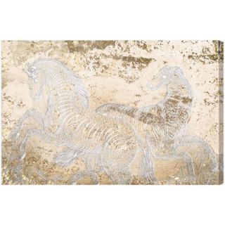 Oliver Gal Gold Equestrian Canvas Art 10570_24x16/10570_36x24 Size 24 H x 1
