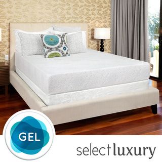 Select Luxury Swirl Gel Memory Foam 10 inch Queen size Medium Firm Mattress