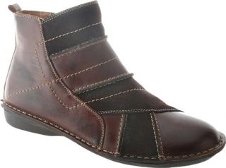 Womens Spring Step Groove   Brown Leather/Suede Boots