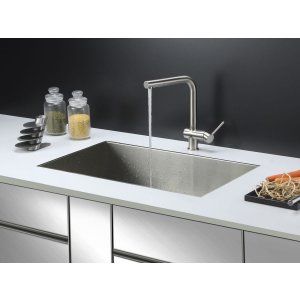 Ruvati RVC2605 Combo Stainless Steel Kitchen Sink and Stainless Steel Set
