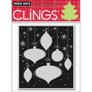 Hero Arts Cling Stamps snowflakes and Ornaments