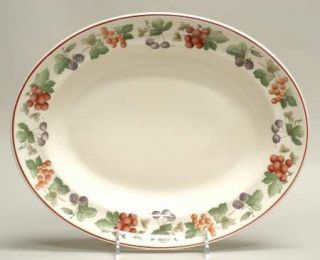 Wedgwood Provence QueenS Ware 12 Oval Serving Platter, Fine China Dinnerware  