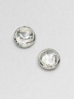 IPPOLITA Sterling Silver Clear Quartz Stud Earrings   Clear Silver