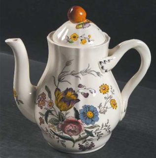 Spode Gainsborough (Marlborough) Coffee Pot & Lid, Fine China Dinnerware   Marlb