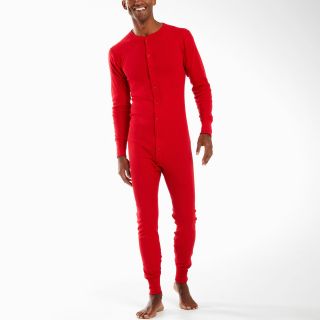 Rock Face Thermal Union Suit, Red, Mens