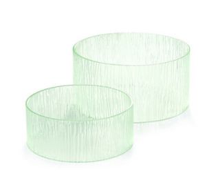 Tablecraft Round Cristal Collection Riser Set, 2 Piece, One Each 12 & 10 in Dia, Acrylic