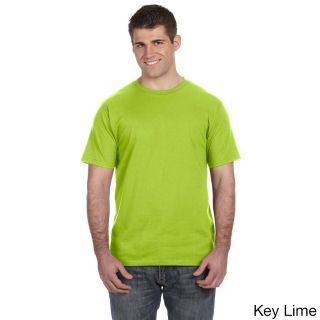 Mens Ringspun Solid Color Short Sleeve Cotton T shirt