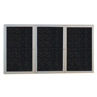 Ghent Enclosed Recycled Rubber Tackboard   96X48