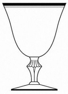 Glastonbury   Lotus Colonial 92 (Gold Trim) Water Goblet   Stem #92, Gold Trim &