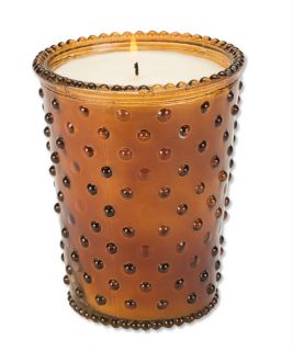 Hobnail Glass Tea scented Candle