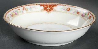 Regal (Japan) Lafayette Fruit/Dessert (Sauce) Bowl, Fine China Dinnerware   Rust