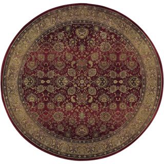Generations Red/ Beige Transitional Rug (6 Round)