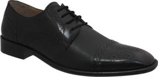 Mens Giorgio Brutini 24908   Black Kidskin/Tumbled Leather Lace Up Shoes