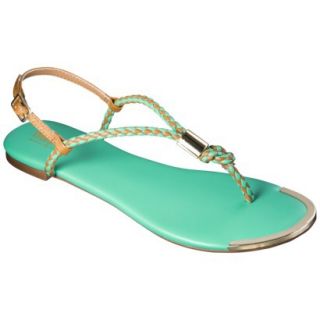Womens Mossimo Audrey Braided Strap Sandal   Turquoise 11