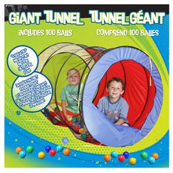 Hedstrom 48 inch Giant Nylon/polyethelene Play Tunnel With 100 Balls
