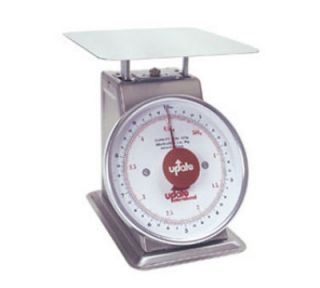Update International 8 Fixed Dial Scale   20 lb Capacity, 1 oz Graduations, Stainless
