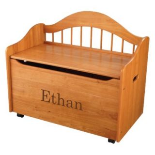 Kidkraft Limited Edition Personalised Honey Toy Box   Brown Ethan