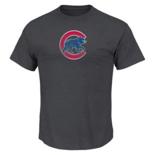 MLB Mens Chicago Cubs Crew Neck T Shirt  Grey (XXL)