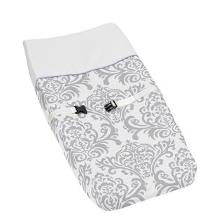 Sweet Jojo Designs Elizabeth Changing Pad Cover (Grey/ white/ lavenderDimensions 17 inches x 31 inches x 6 inchesCare instructions Machine washableImportedThe digital images we display have the most accurate color possible. However, due to differences i