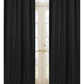 Solid Black Minky Dot 84 inch Curtain Panels (set Of 2) (BlackConstruction Rod pocketPocket measures 1.5 inchesDimensions 42 inches wide x 84 inches longMaterials PolyesterCare instructions Machine washableThe digital images we display have the most 