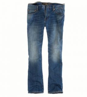 Medium Indigo Slim Straight Jean, Mens 28x32