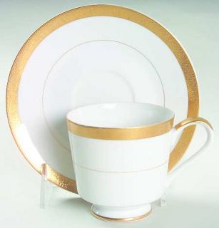 Empress (Japan) Parliament Footed Cup & Saucer Set, Fine China Dinnerware   Gold