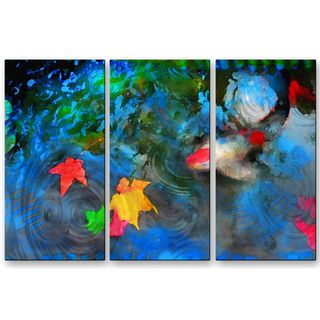 Gina Signore After The Storm 3 piece Metal Wall Hanging Set (LargeSubject ContemporaryMedium MetalOuter dimensions 23.5 inches high x 38 inches wide x 1 inches deep )