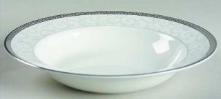 Wedgwood Celestial Platinum Rim Soup Bowl, Fine China Dinnerware   Fine Bone, Cr
