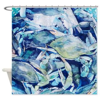  Blue Crab Bounty Shower Curtain  Use code FREECART at Checkout