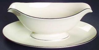 Westport Eventide Gravy Boat with Attached Underplate, Fine China Dinnerware   I