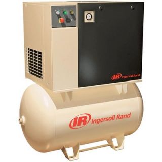 Ingersoll Rand Rotary Screw Compressor   200 Volts, 3 Phase, 15 HP, 55 CFM,