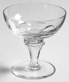 Royal Leerdam   Netherland Bernina Champagne/Tall Sherbet   Stem 1862, Cut
