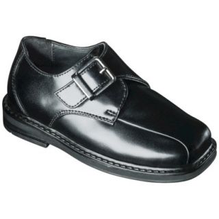 Toddler Boys Scott David Monk Dress Shoe   Black 10.5