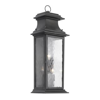 Provincial 3 light Charcoal Finish Transitional Outdoor Lantern