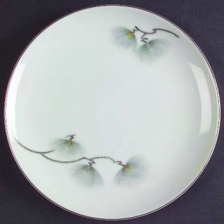 Mikasa Ma Tsu Bread & Butter Plate, Fine China Dinnerware   Green Pine Needles O
