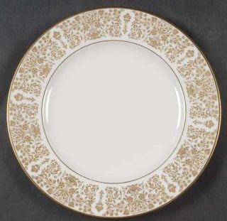 Noritake Kimberly Salad Plate, Fine China Dinnerware   Bone China,Gold Filigree