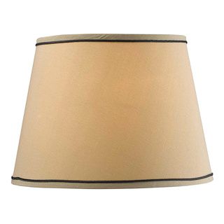 Design Match 15 inch Taupe Tapered Drum Shade (TaupeSetting IndoorMaterials 60 percent cotton/40 percent teryleneOne (1) fabric shadeDimensions 11 inches high x 15 inch bottom diameter x 11 inch top diameter  )