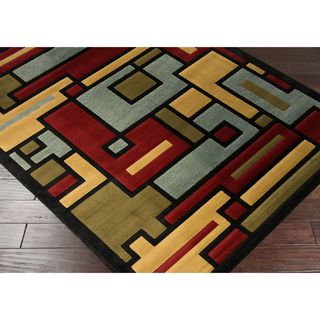 Mozart Squares Red And Blue Area Rug (27 X 311) (PolypropylenePile Height 0.4 inchesStyle ContemporaryPrimary color Red/bluePattern AbstractTip We recommend the use of a non skid pad to keep the rug in place on smooth surfaces.All rug sizes are appro