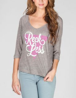 Young& Reckless Chardonnay Womens Tee Heather Grey In Sizes X Small, Medium, La