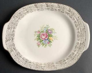 Triumph Rosalie 13 Oval Serving Platter, Fine China Dinnerware   Filigree 1ts35