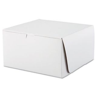 Southern Champion Tray Bakery Box 10x10x5.5 White, 100