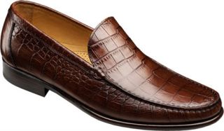 Mens Allen Edmonds Brindisi   Brown Gator Print Leather Shoes