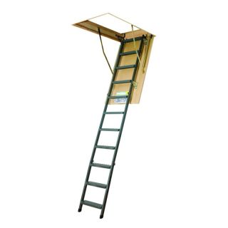 Fakro 10.1 ft. Insulated Steel Attic Ladder Multicolor   66868, 54L x 25W in.