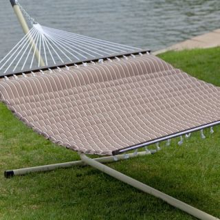  Island Bay 13 ft. Cocoa Pillowtop Hammock with Steel Stand Multicolor