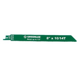 Greenlee 353804 10/14 TPI BiMetal Straight Reciprocating Saw Blade for Metal up to 1/2 8, 2 Pack