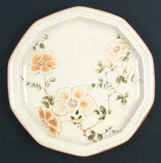 Mikasa Venezia Dinner Plate, Fine China Dinnerware   Avante Ivory,Yellow Flowers