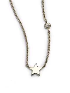 Sydney Evan Mini Star 14K Gold Necklace   Gold