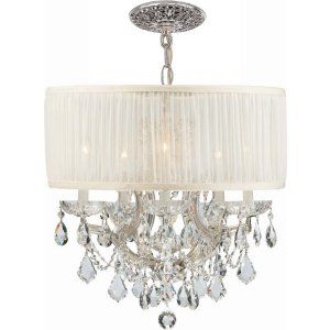 Crystorama Lighting CRY 4415 CH SAW CLM Brentwood Chandelier Hand Polished