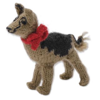 Peruvian Handknit Dog Breed Ornaments, German Shepherd