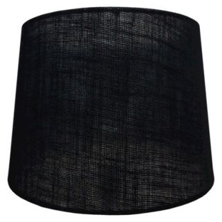 Threshold Burlap Lamp Shade   Black Medium